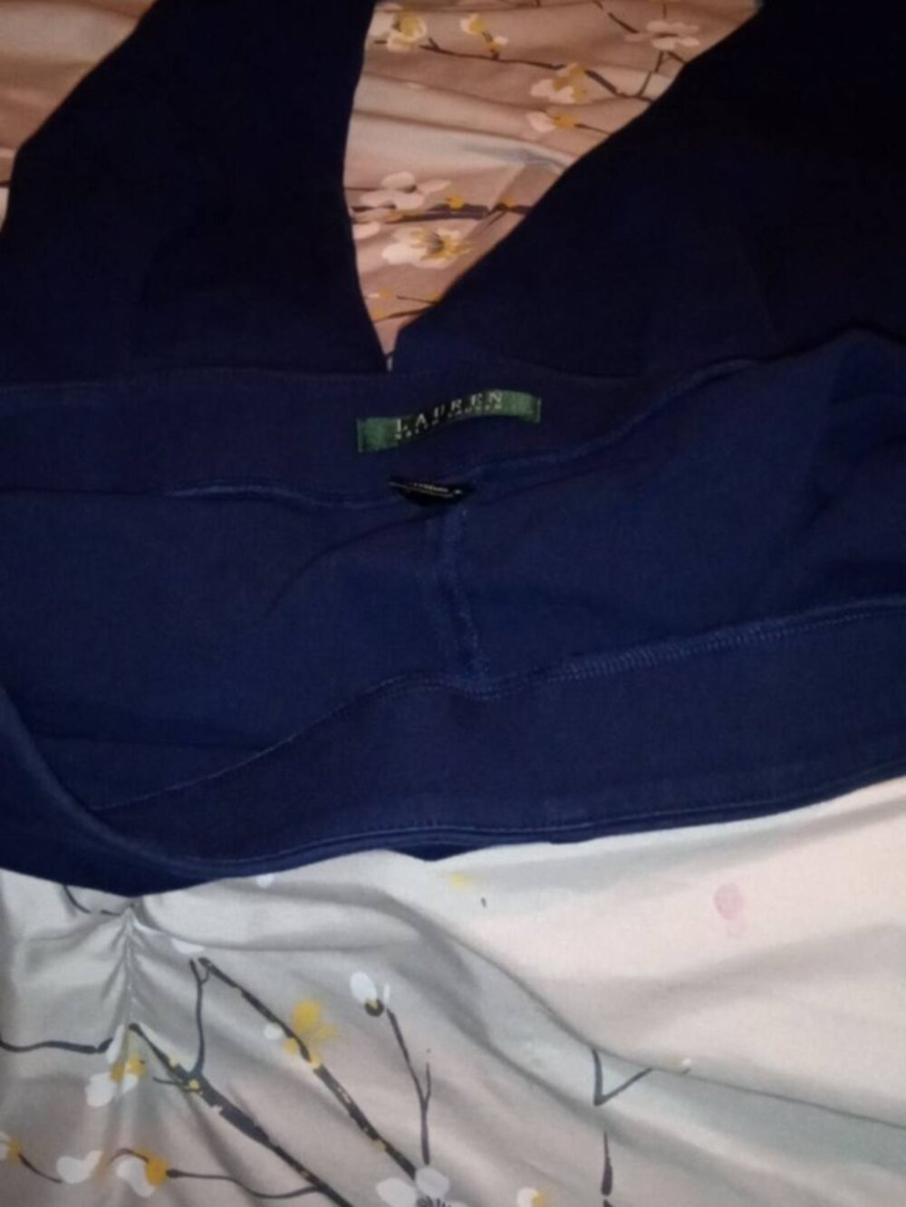 lauren ralph lauren navy pull on pants 12